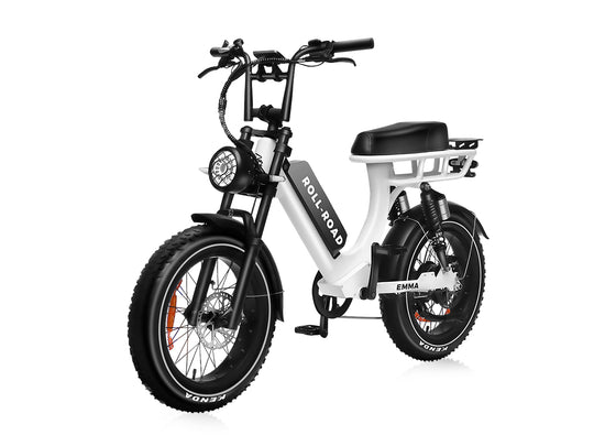 EMMA Step Thru Ebike| Long Range| Moped-Style Ebike for Adults| Fat tire 400LB Heavy Rider Electric Bike 1