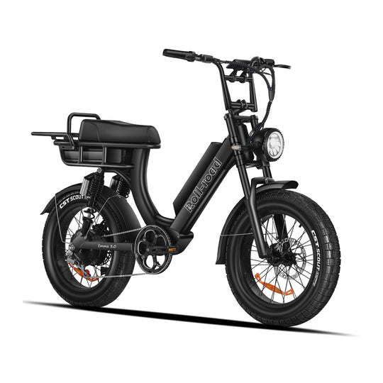 Emma 3.0 Electric Bike Long Range black color - au.roll-road.com