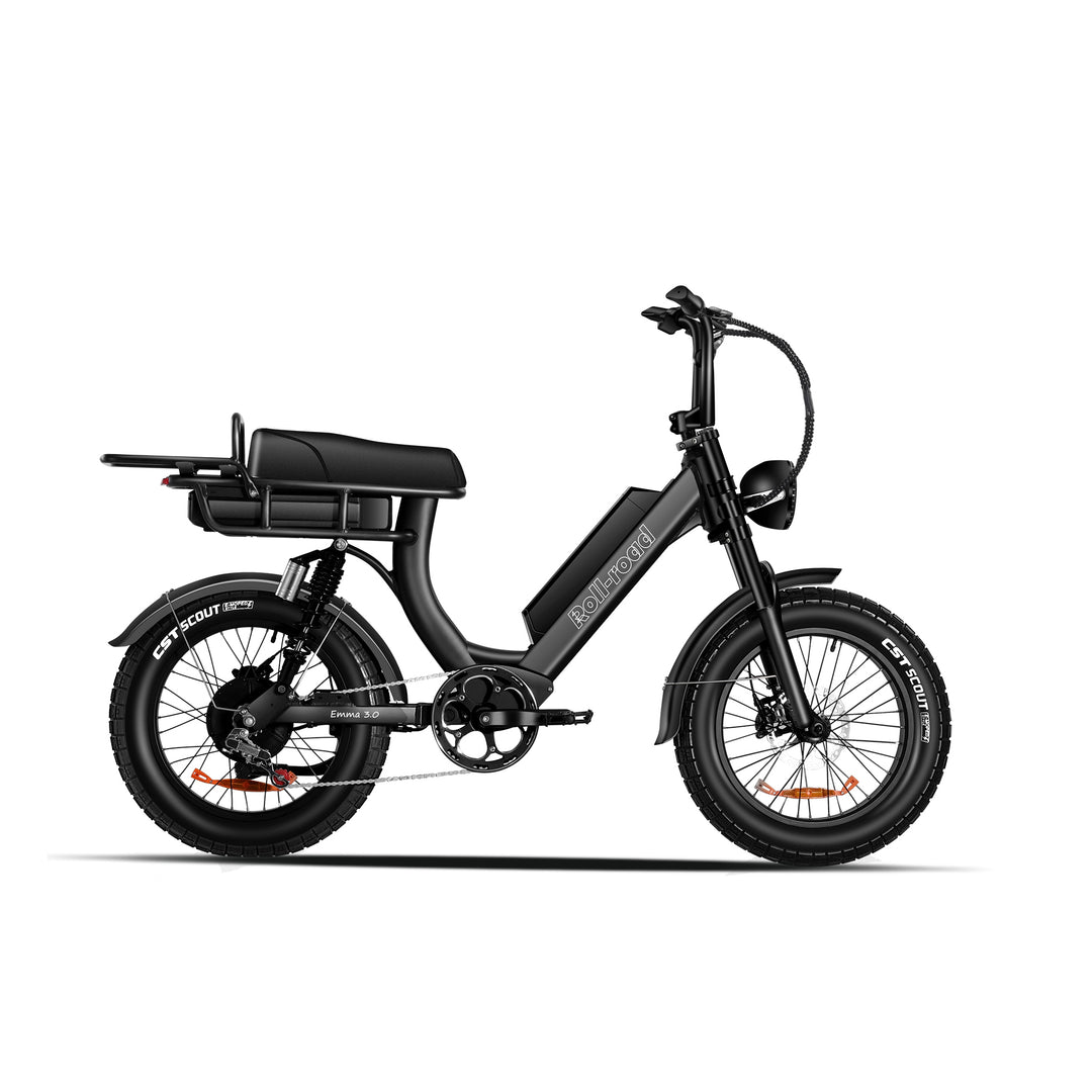 Emma 3.0 Electric Bike Long Range black color - au.roll-road.com