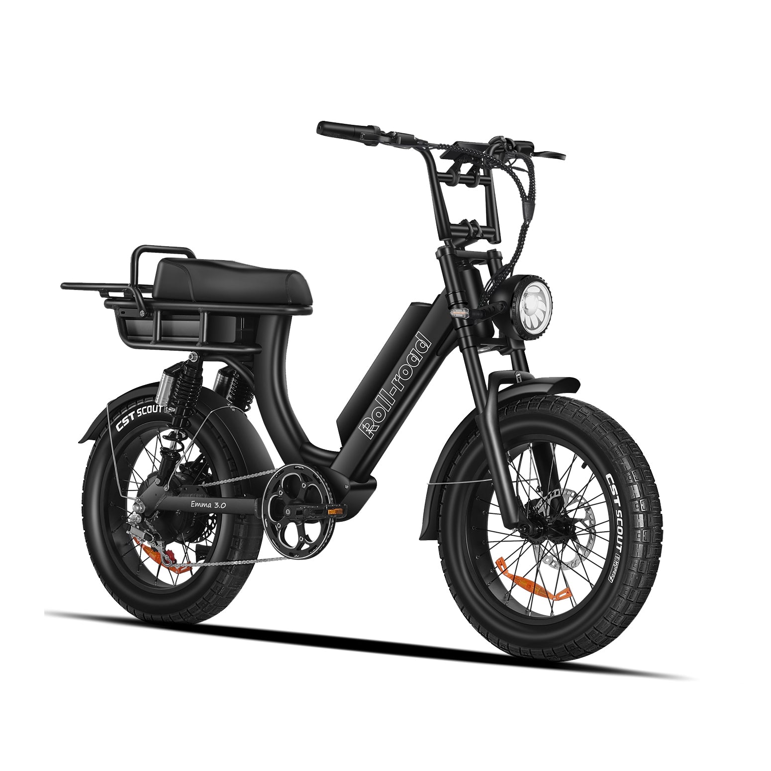 Emma 3.0 Electric Bike Long Range 240km black color - au.roll-road.com