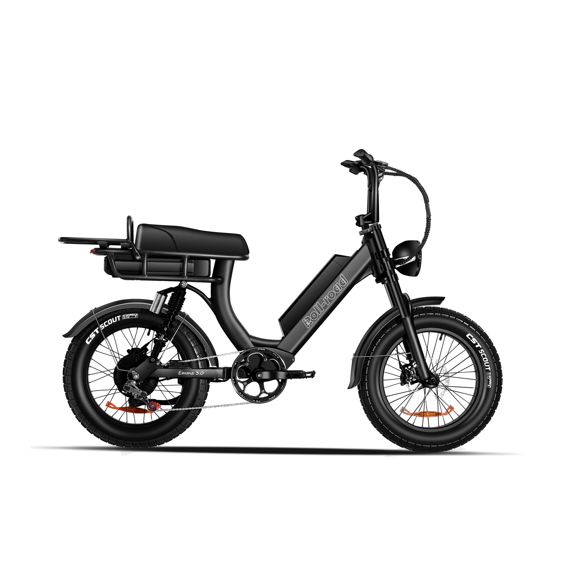 Emma 3.0 Electric Bike Long Range 240km black color - au.roll-road.com