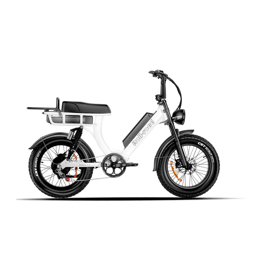 Emma 3.0 Electric Bike Long Range Dual-Battery white color - au.roll-road.com