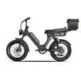 Load image into Gallery viewer, Emma 3.0 Electric Bike Long Range 2-person Seat cargo trunk black color - au.roll-road.com

